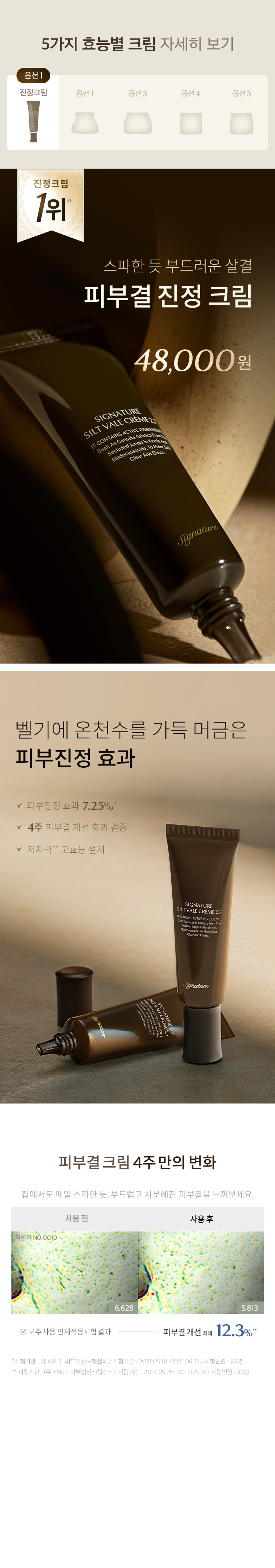 피부타입별 크림 1+3 프로모션 상세 이미지